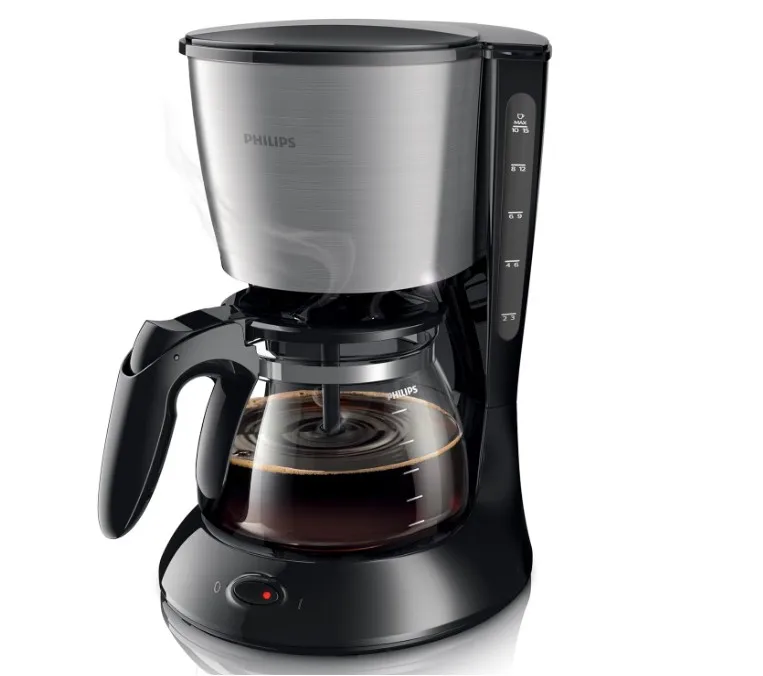 Philips Drip Coffee Maker - 1.2L, Up to 15 Cups, Glass Jug, Auto Off Function, Silver/Black - HD7462/20 3