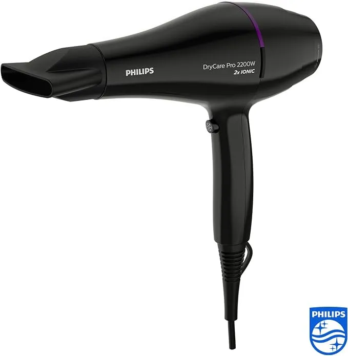 PHILIPS DryCare Pro Hair Dryer 2200W, ThermoProtect, Ionic Care, Cool Shot, Black (BHD274/00) 2