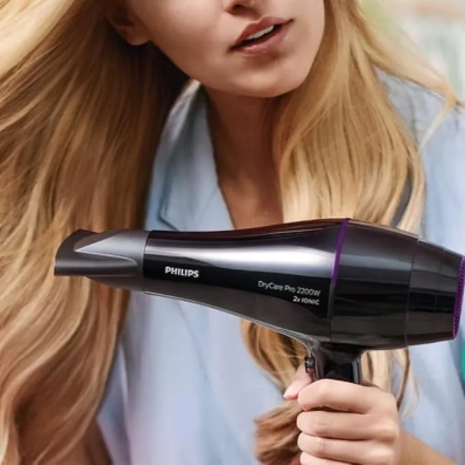 PHILIPS DryCare Pro Hair Dryer 2200W, ThermoProtect, Ionic Care, Cool Shot, Black (BHD274/00) 4