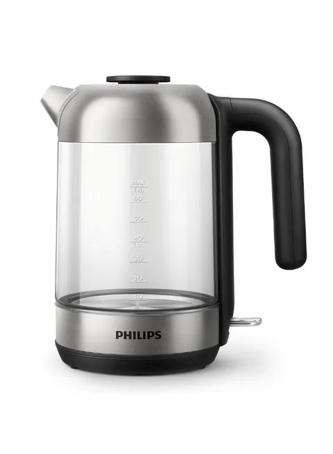 Philips Electric Glass Kettle, 1.7L, 2200W, HD9339/81, HD9339/80, Clear/Silver/Black 4