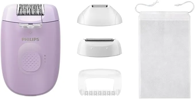 Philips Epilator Series 4000 Wired Epilator for Body and Bikini Zone, Shaving and Trimming Hair Remover for Women, Model BRE257/00