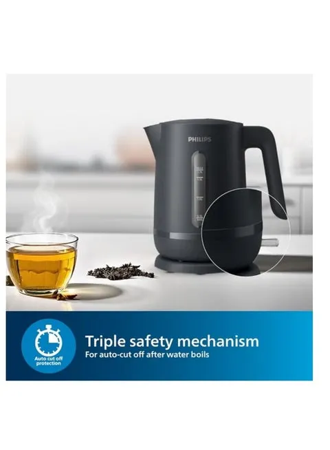 Philips Essentials Collection Kettle 1000 Series, 1.7L, 1800W, HD9314, Charcoal Grey 4
