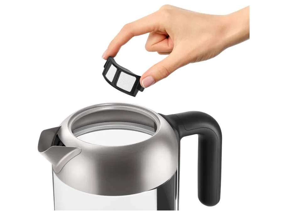 Philips Glass Kettle Series 5000-2200W, 1.7L, Blue Light Indicator, Removable lid, Metal/Transparent - HD9339/81 4