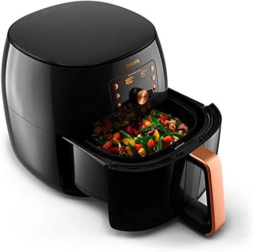 PHILIPS HD9860/91 Premium Collection Air Fryer, with Smart Sensing Technology for Healthy Cooking, Baking and Grilling, XXL, Plastic, 2225 W, 7.4L - International Version