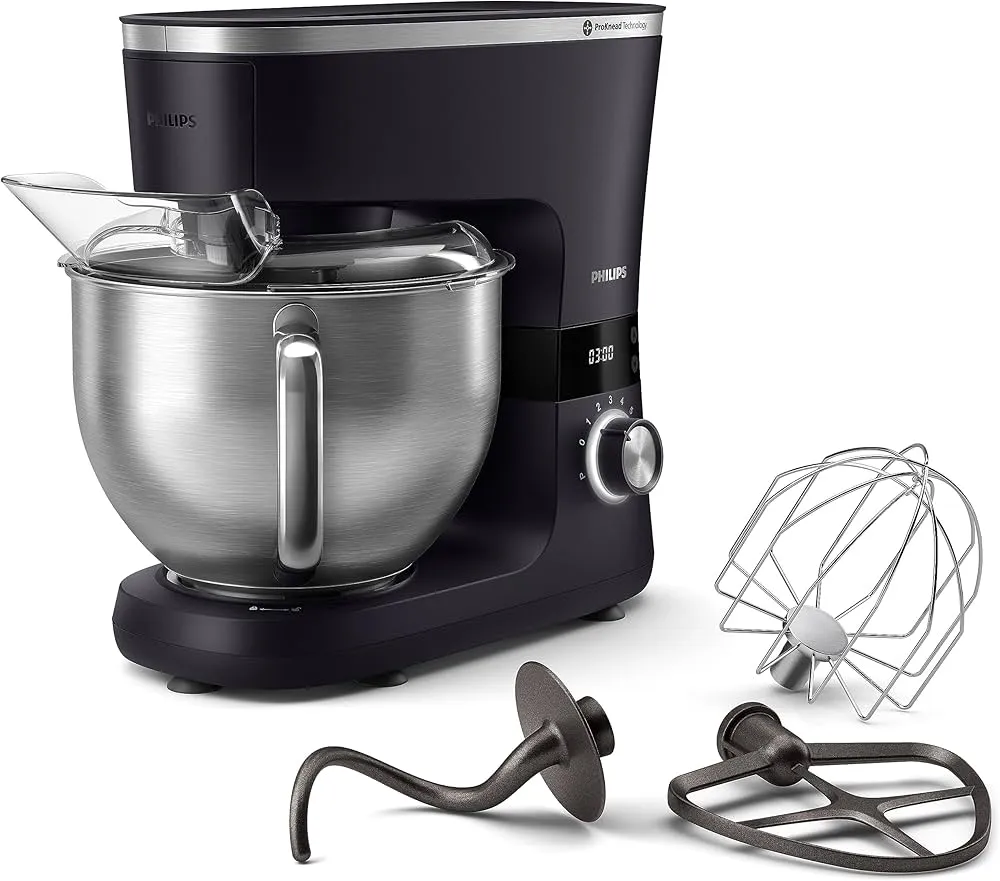 Philips Kitchen Machine, 5.5L, 1000W, HR7962/01, Black