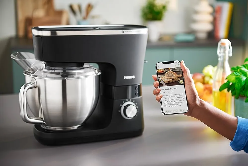 Philips Kitchen Machine, 5.5L, 1000W, HR7962/01, Black 4