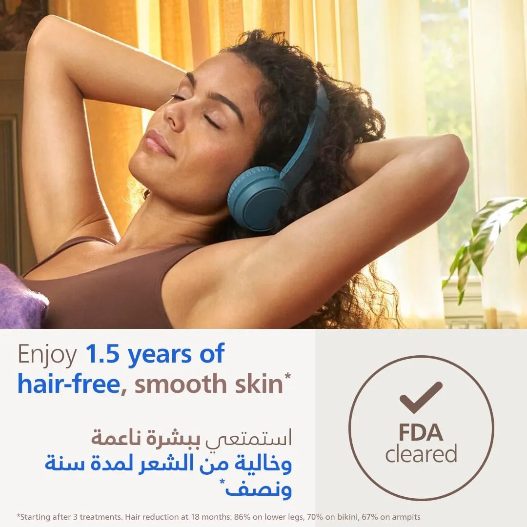 PHILIPS Lumea IPL Epilator with 4 attachments for Face, Body, Underarm and Bikini, Cordless, Model: BRI958/60, Rose Gold | 60-DAYS MONEY BACK GUARANTEE 4