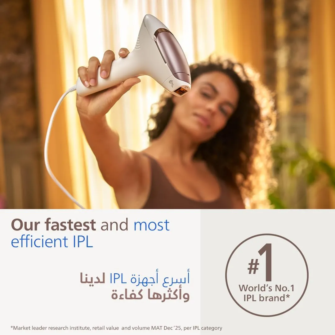 PHILIPS Lumea IPL Epilator with 4 attachments for Face, Body, Underarm and Bikini, Cordless, Model: BRI958/60, Rose Gold | 60-DAYS MONEY BACK GUARANTEE 5