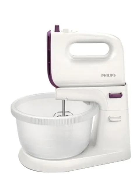 Philips Mixer Grinder, 400W, HR3745/11, White/Purple