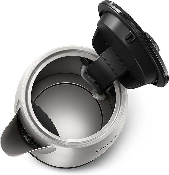 Philips, New Daily Metal Kettle, 1.7 Liters Capacity, 2200 Watts, Silver/Black, HD9350/92 4