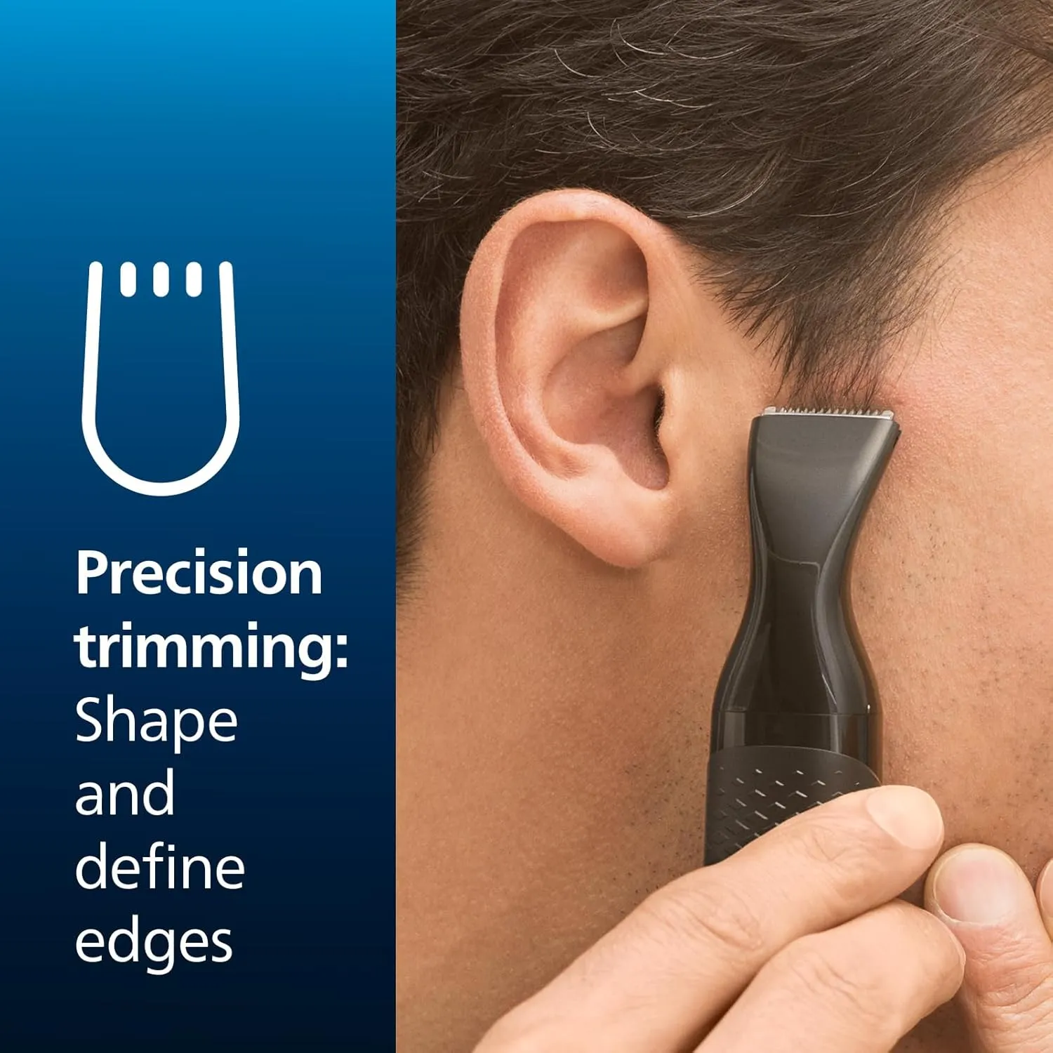 Philips NT5650 Nose Trimmer: Waterproof, 3 combs, detail head & AA battery. 3