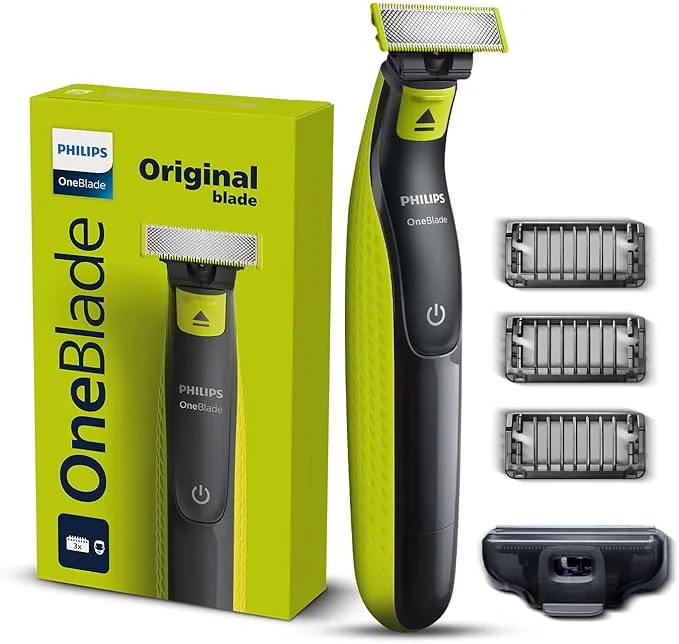 Philips OneBlade Turbo2X QP2724/10 Hybrid Trim, Edge, Dual Protech Tech Shaving Suitable for all skin types and hair thickness