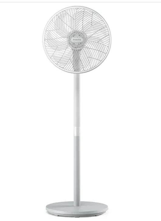 Philips Pedestal Fan 2000 Series - Fan Airflow 2562 m³/h, Ultra Quite, Tiltable & Oscillating, 40cm Head Diameter, Adjustable Height, Compact, White - CX2550/00