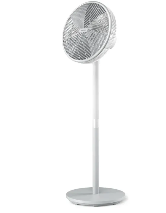 Philips Pedestal Fan 2000 Series - Fan Airflow 2562 m³/h, Ultra Quite, Tiltable & Oscillating, 40cm Head Diameter, Adjustable Height, Compact, White - CX2550/00 3