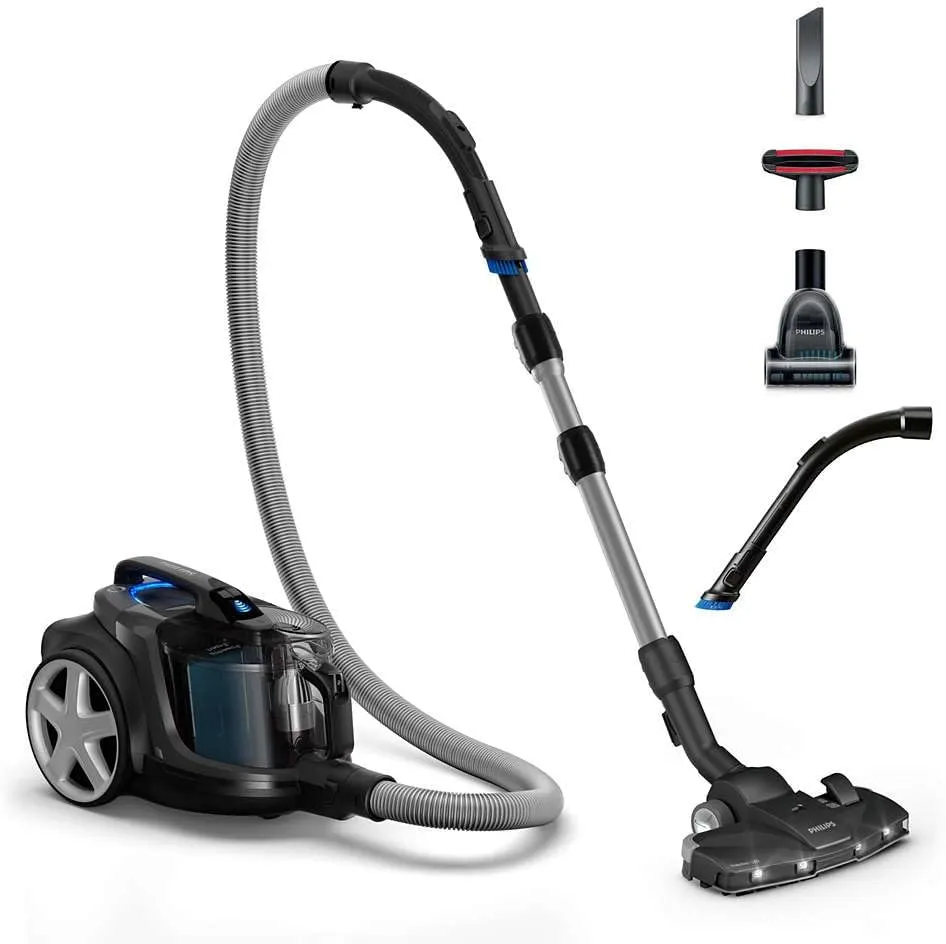 Philips PowerPro Expert Bagless Vacuum Cleaner - 900W, PowerCyclone 8, TriActive+ LED nozzle, 2L Dust Capacity, Black - FC9747/09 3