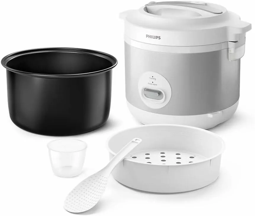 Philips Ricecooker - 3D heating - 1.8L, 10 Cups, 3-in-1 Functions Cook, Steam and Keep Warm, 4-layer aluminum non-stick pot - HD3008/30 4