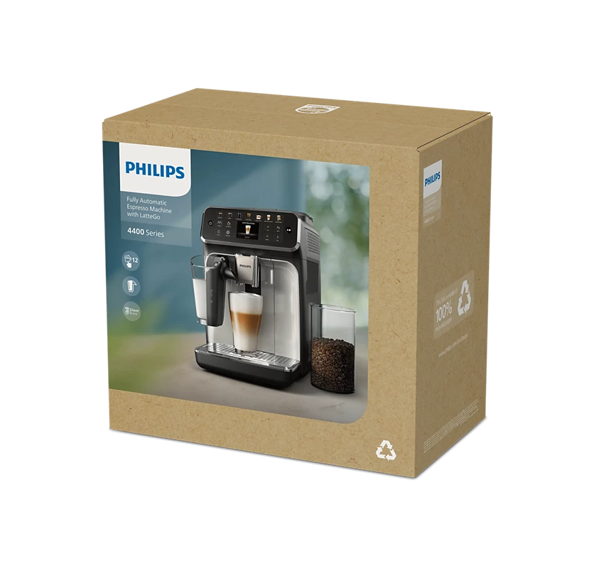 Philips Series 4400 Fully Automatic Espresso Machine EP4446/70 (Black) 4