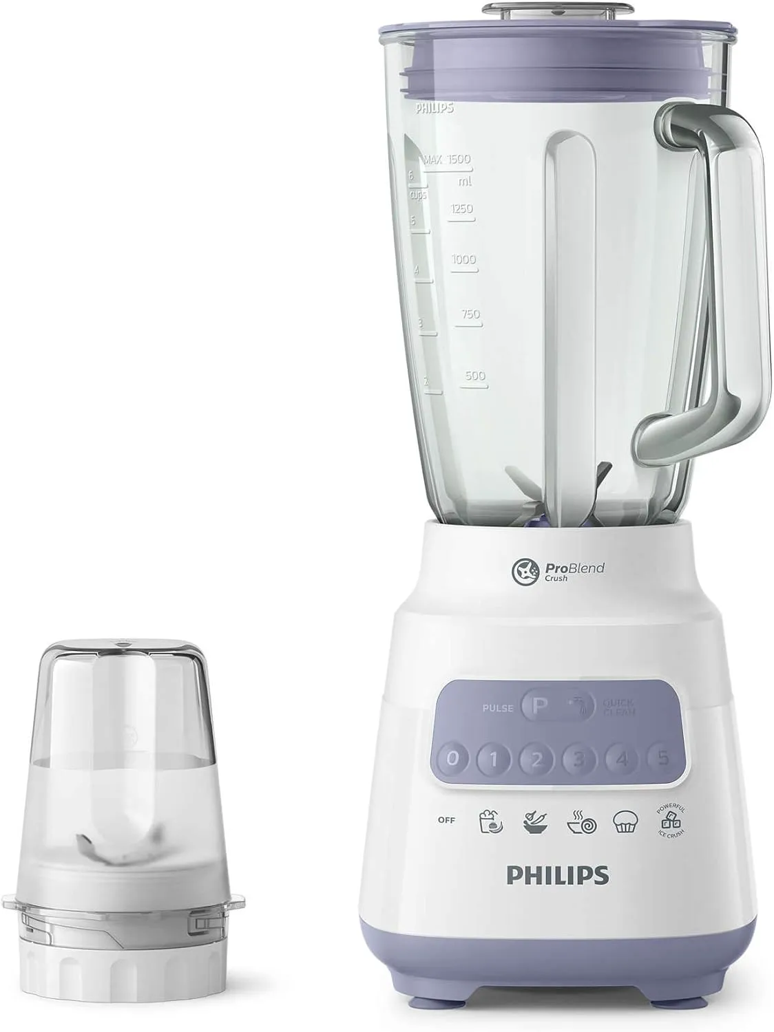 Philips Series 5000 Blender Core - 700W, 2L Capacity, ProBlend Crush Technology, 5 Speed and Pulse - HR2222/01