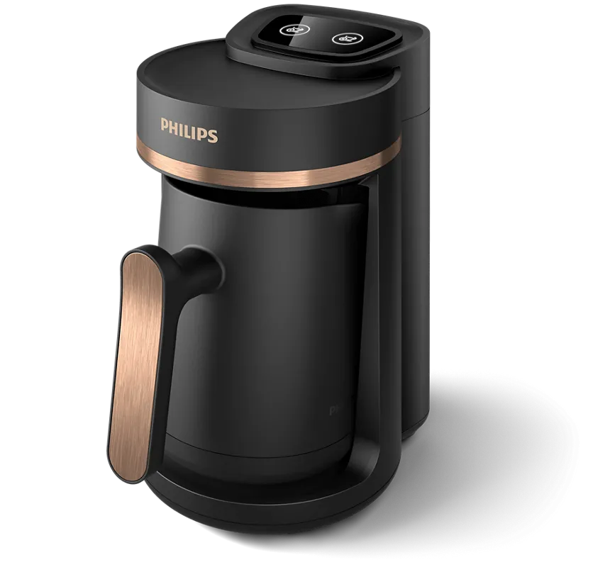 Philips Series 5000 Turkish Coffee Maker HDA150/62 (0.28L, Black/Brushed Copper)