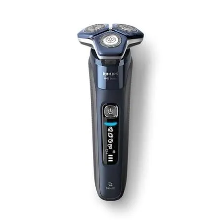 Philips Shaver Series 7000 S7885/50 Wet & Dry Electric Shaver with SkinIQ, SteelPrecision Blades, 360-D Flexing Heads, Quick Clean Pod, 60-Minute Runtime, Adriatic