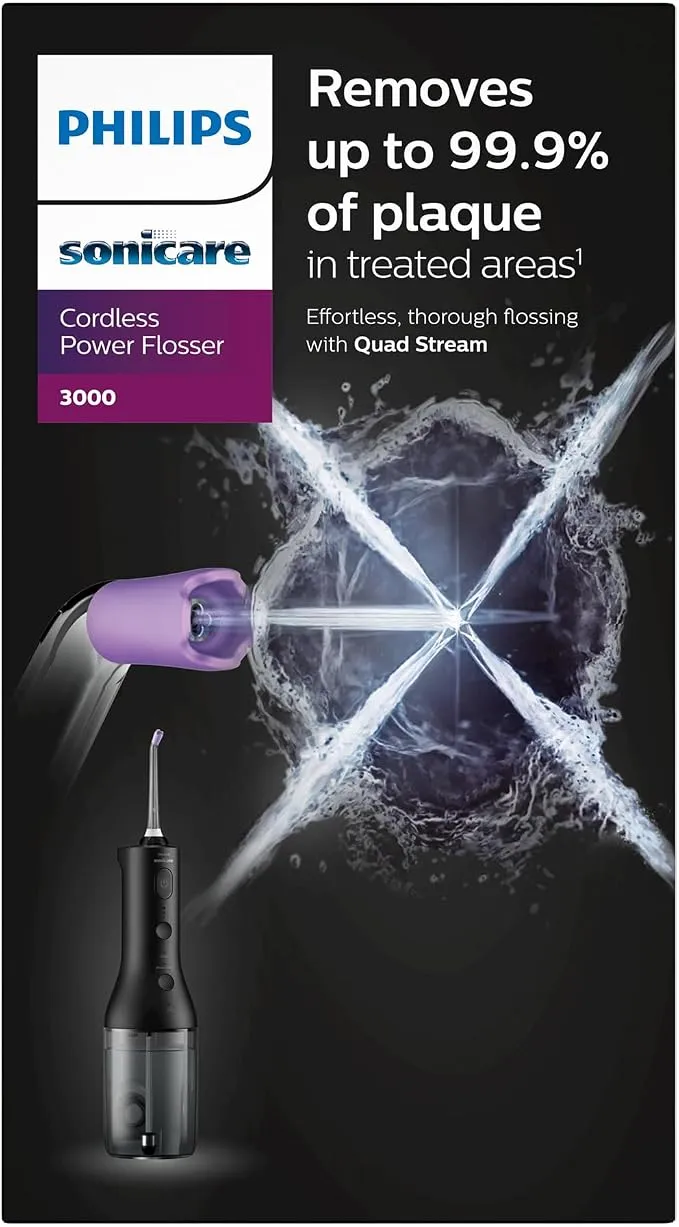 Philips Sonicare Cordless Power Flosser Black HX3826/33 5