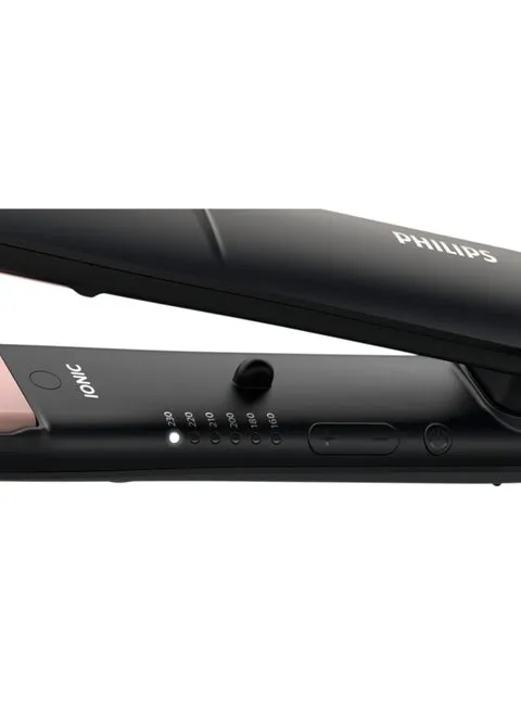 Philips StraightCare Essential ThermoProtect Hair Straightener BHS378/03 Black & Pink 38.6 cm