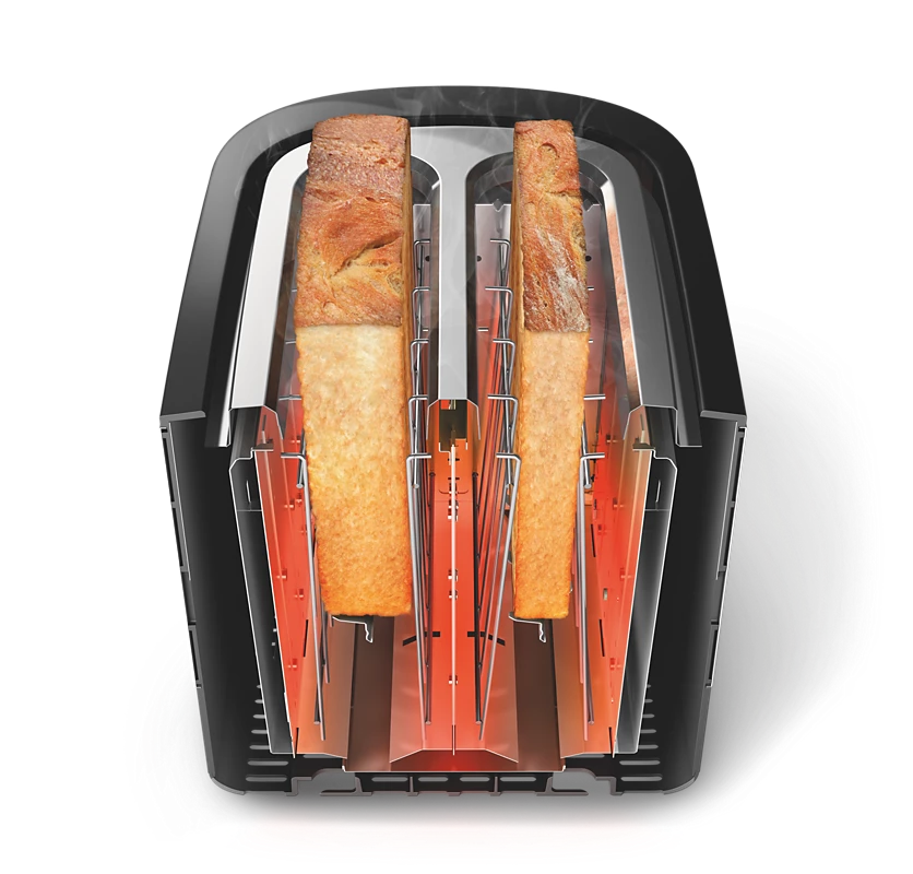 Philips Viva Collection Toaster, 2 Slices, 1000W, HD2637/91, Silver 2
