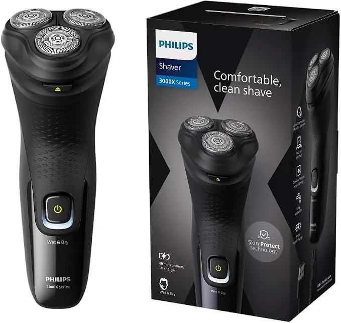 PhilipsShaver 3000X Series Wet & Dry Electric Shaver X3021/00, 2 Years Warranty