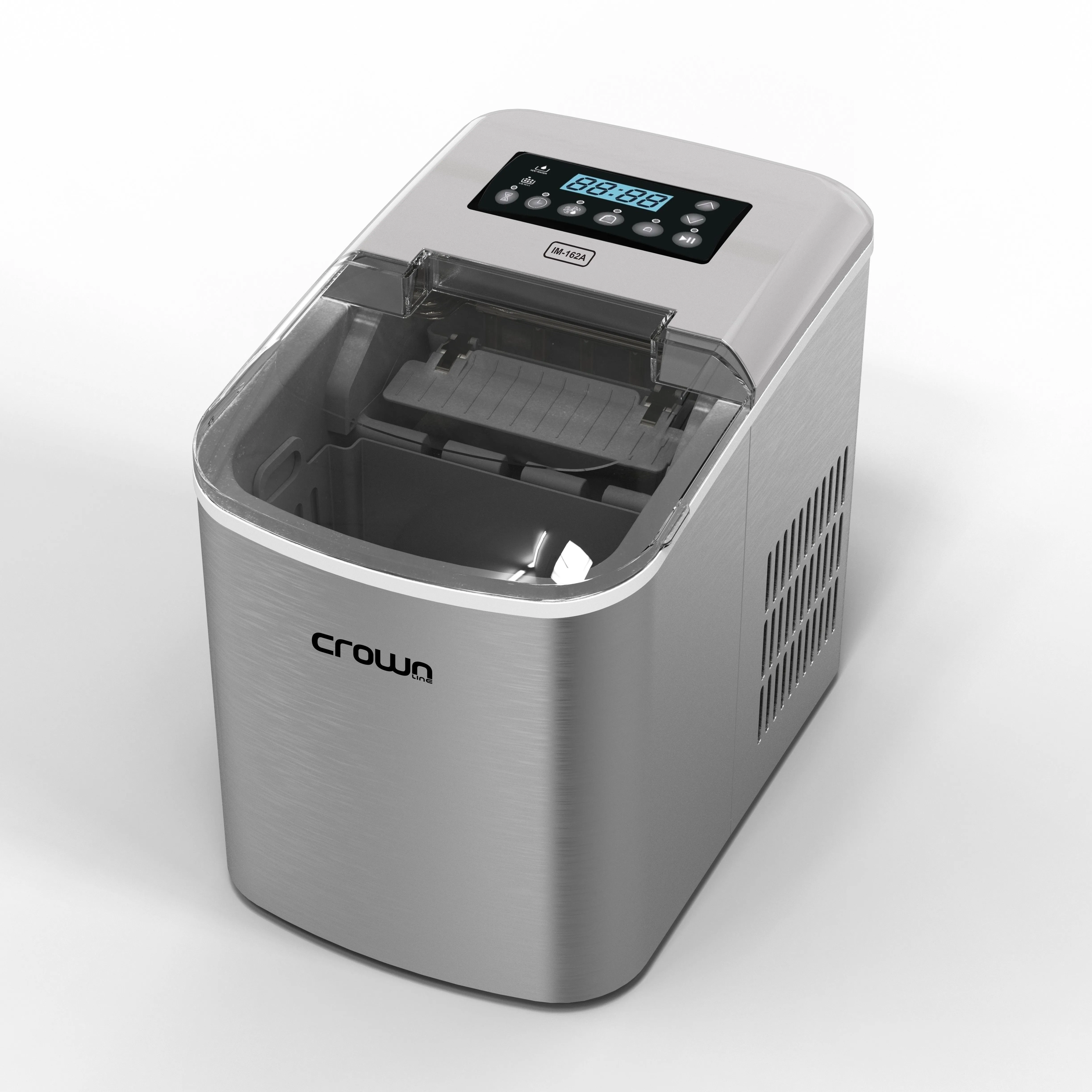 Portable Ice Maker, 15kg/24 Hours Capacity, 220-240V, 120W, R134a Refrigerant 15 kg 120 W IM-162A Silver 4