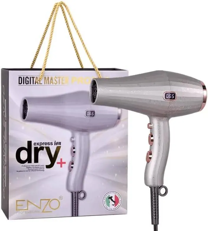 PrecisionWare ENZO Professional EN-6050 Fast-Drying Negative Ion Hair Dryer – International Version