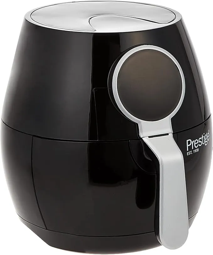 Prestige Digital Air Fryer 3.2 Ltr | Best Oil-free fryer for Small Family | Air Fryer for Grilling, Broiling, Roasting, Baking & Toasting (Black) 1400 Watts PR7511