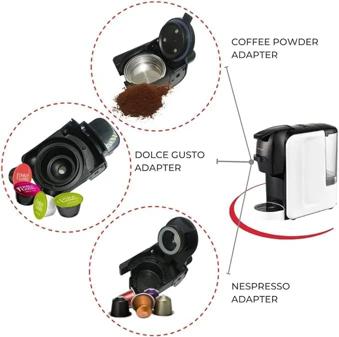 PW-Mebashi 3in1 Multi Capsule Coffee Machine 3