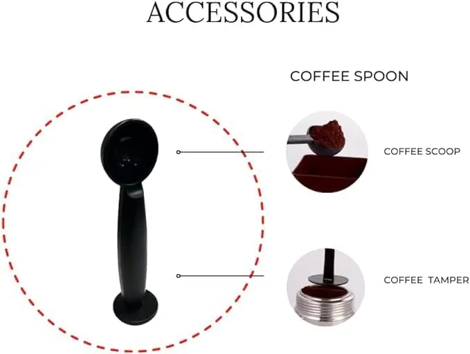 PW- Mebashi Espresso Coffee Machine, 1.8L, 19Bar Pressure, Touch Screen Panel, 360 Degree Rotatable Steam Nozzle - ECM2023 (RED) 2