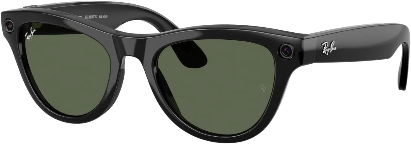 Ray-Ban Meta Skyler Gen 1 — Shiny Black / G-15 Green