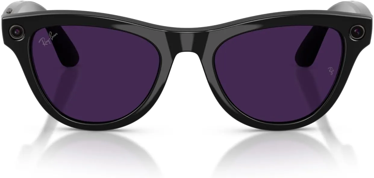 Ray-Ban Meta Skyler Gen 2 — Shiny Black / Transitions Amethyst