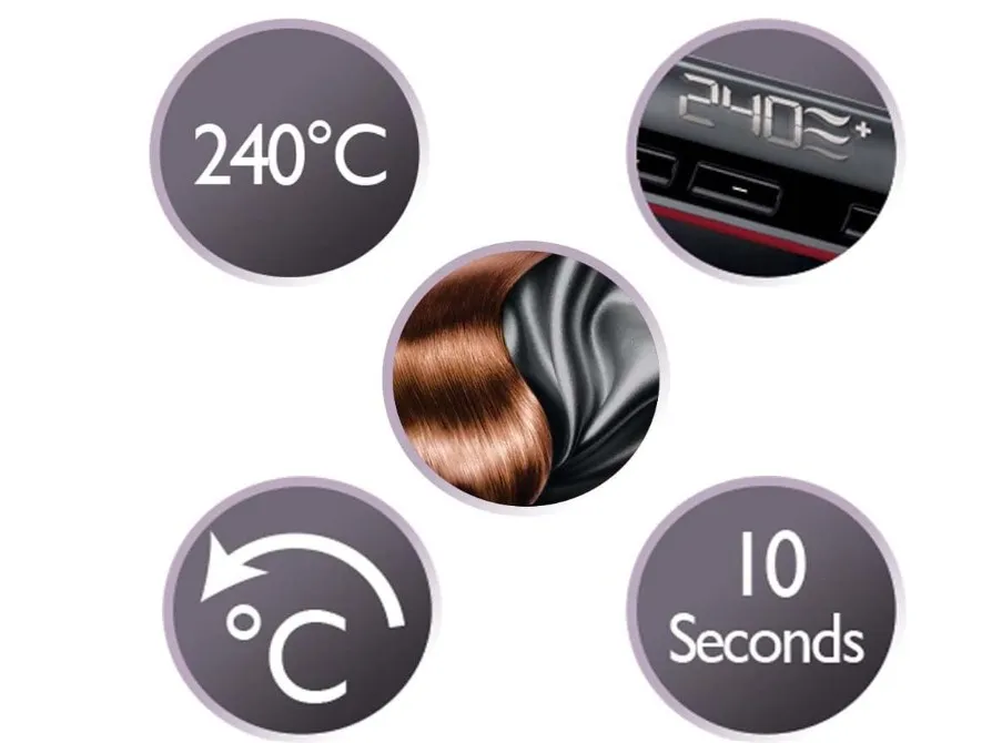 REMINGTON HAIR STRAIGHTENER S9600 CERAMIC SILKY TURBO, One Size 3