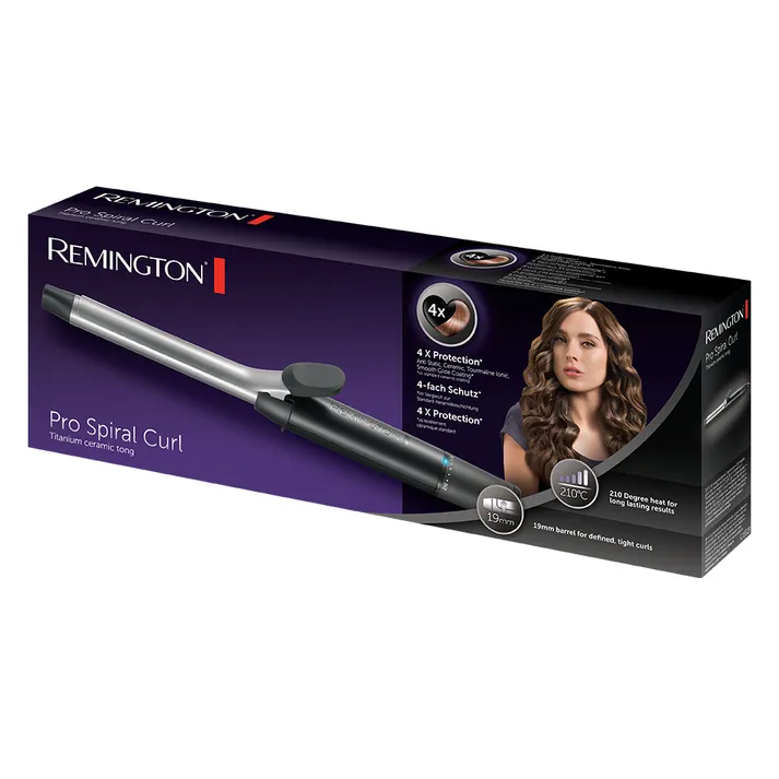 Remington Pro Spiral Curl Hair Curler CI5519 19mm Black/Grey 2