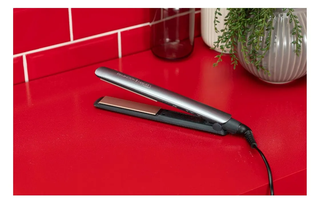 Remington S8598, Keratin Protect Intelligent Ceramic Hair Straighteners, Infused with Keratin and Almond Oil, Grey