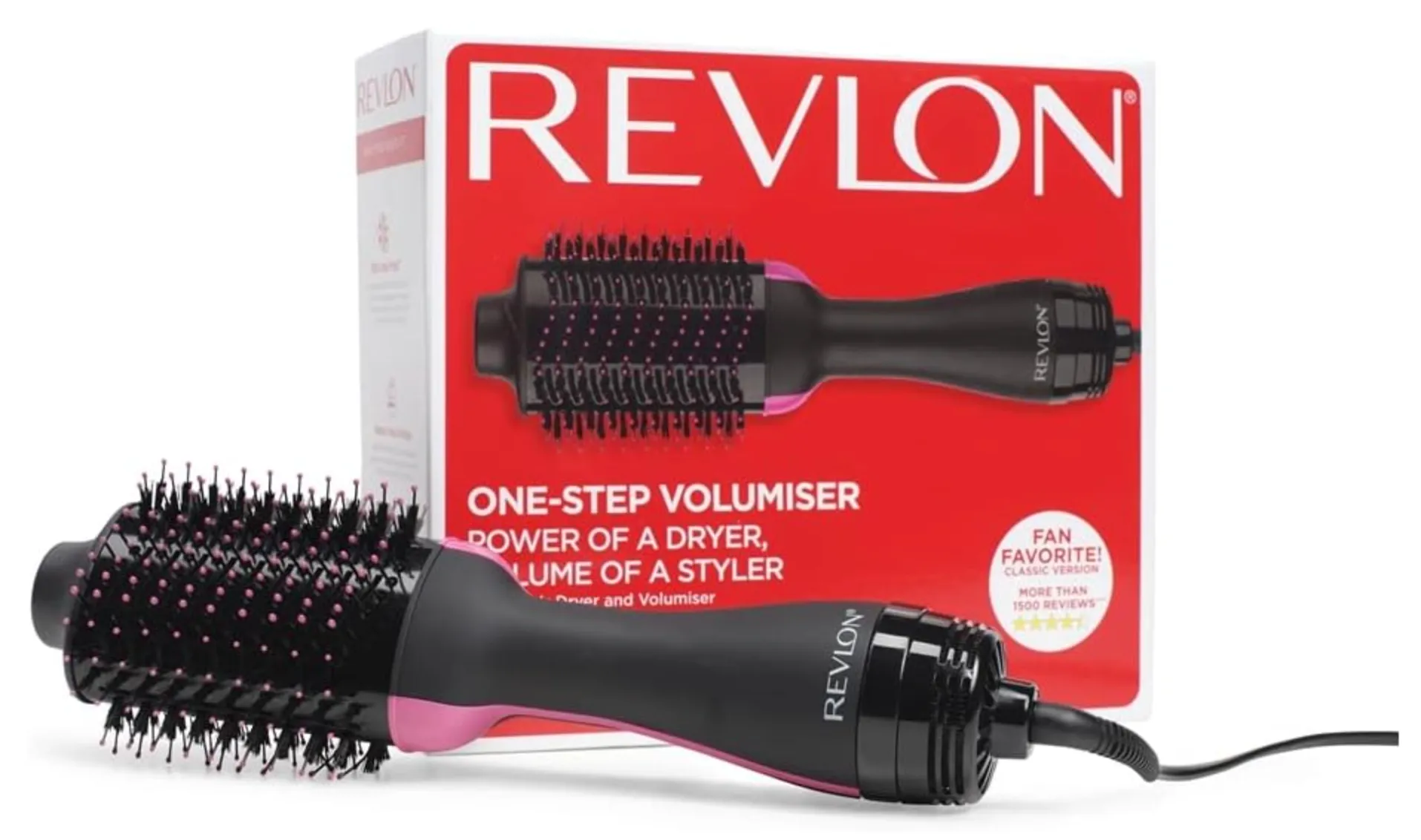 Revlon RVDR5222 One Step Hair Dryer & Volumizer, 2 heat setting plus cool setting (220-240V)