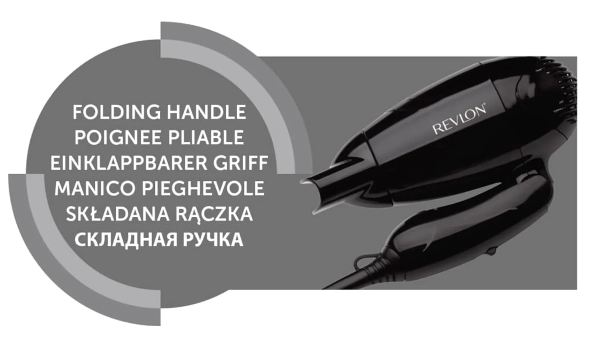 Revlon RVDR5305 Folding Travel Hair Dryer - Compact and Light Weight - 1200 Watts - Black 3