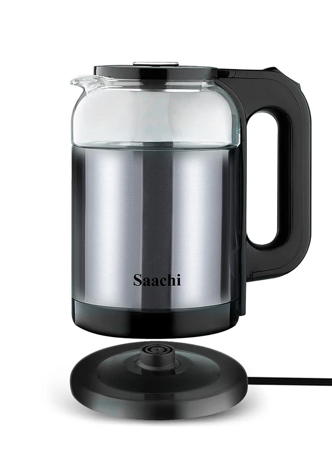 Saachi 1.8L Borosilicate Glass Electric Kettle with Smart LED Indicator NL-KT-7757-GY 5