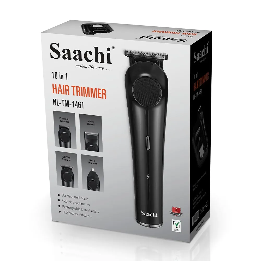 Saachi 10-in-1 Hair Trimmer With Stand NL-TM-1461-BK 3