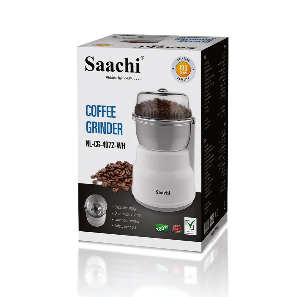 Saachi 100-Grams Coffee Grinder NL-CG-4972-WH 4
