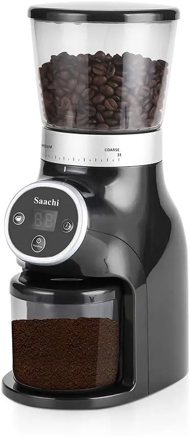 Saachi 100-Grams Coffee Grinder With Digital Control Panel NL-CG-4966-BK 2