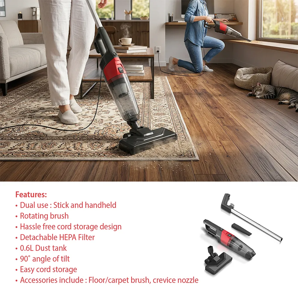 Saachi 2-in-1 Stick & Handheld Vacuum Cleaner with HEPA Filter NL-VC-1109-BK 3