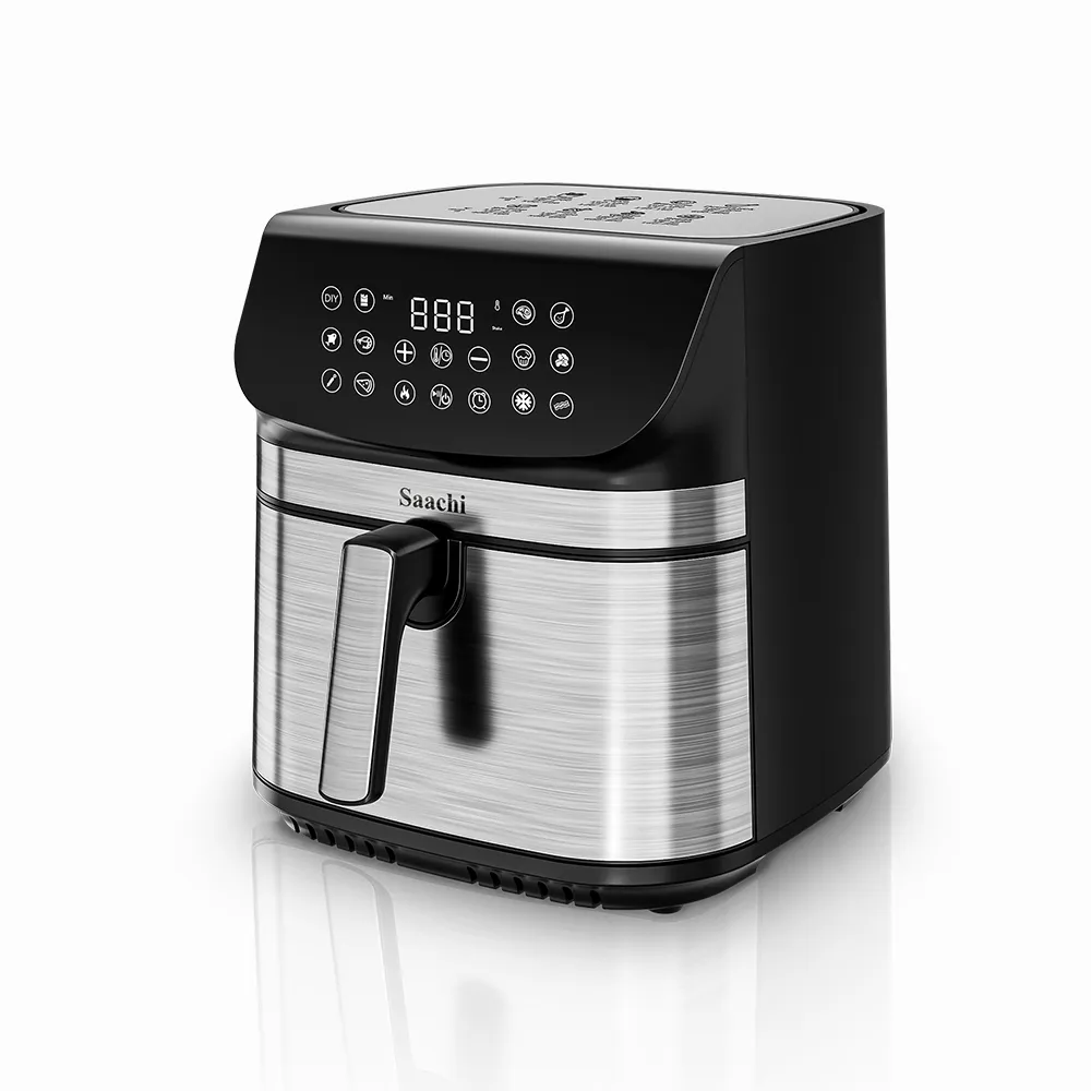 Saachi NL-AF-4791D-BK 11L Digital Air Fryer with 12 Preset Programs, 80–200°C Adjustable Temperature, 60-Minute Timer, Non-Stick Basket, Dishwasher-Safe Accessories & Overheat Protection – 2200W, Black 3