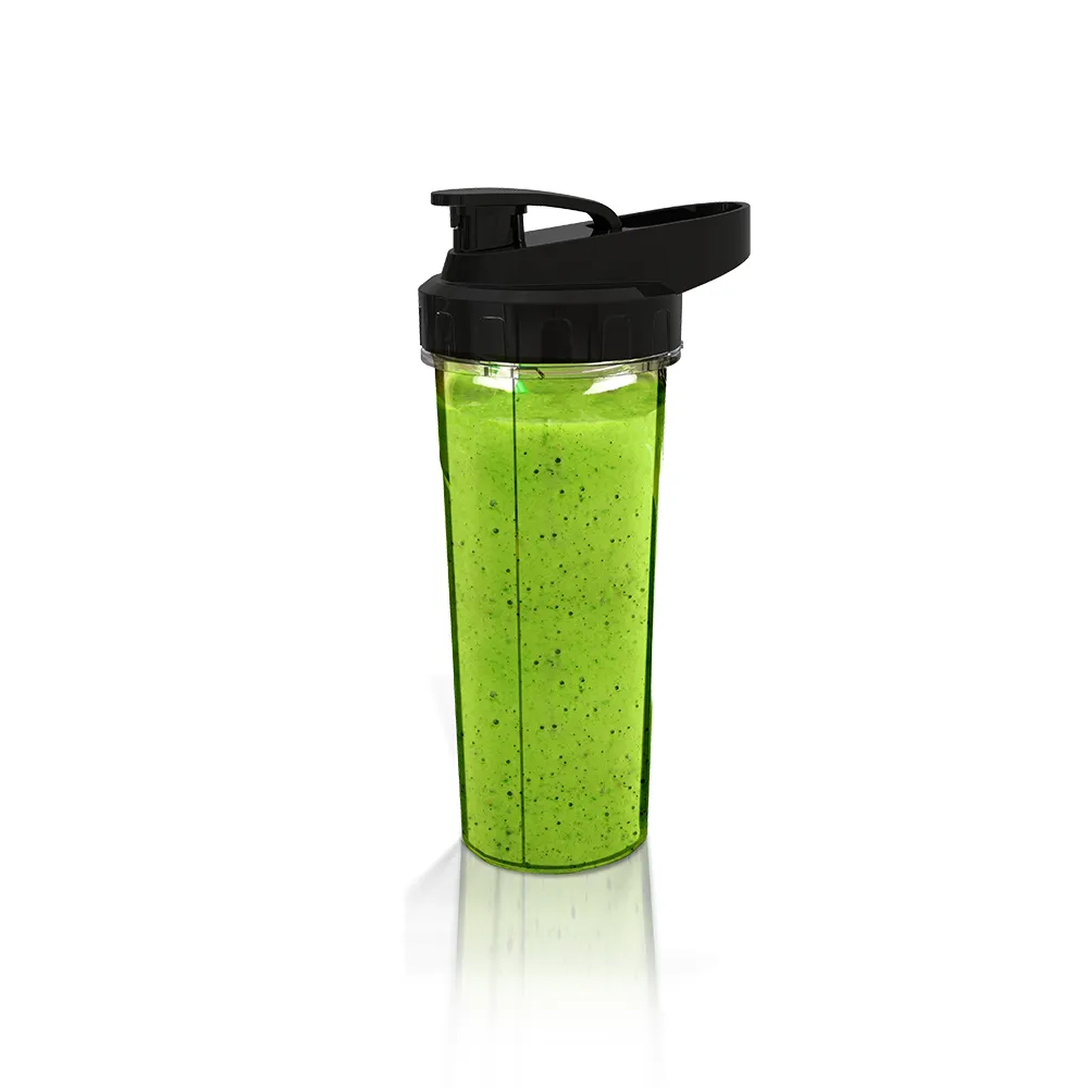 Saachi NL-BL-4411-BK 2-in-1 Blender with 1.7L Glass Jar, 900ml To-Go Bottle, 600W Motor, 2 Speeds with Pulse, 4-Wing Stainless-Steel Blade, Safety Lock & Overheat Protection – Black 3