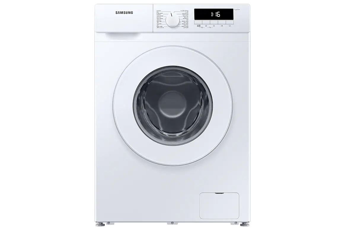 Samsung 7KG Front Load Washing Machine – White – WW70T3020WW/GU with Digital Inverter Technology, 1200 RPM Spin Speed, Quick Wash, Drum Clean & LED Display