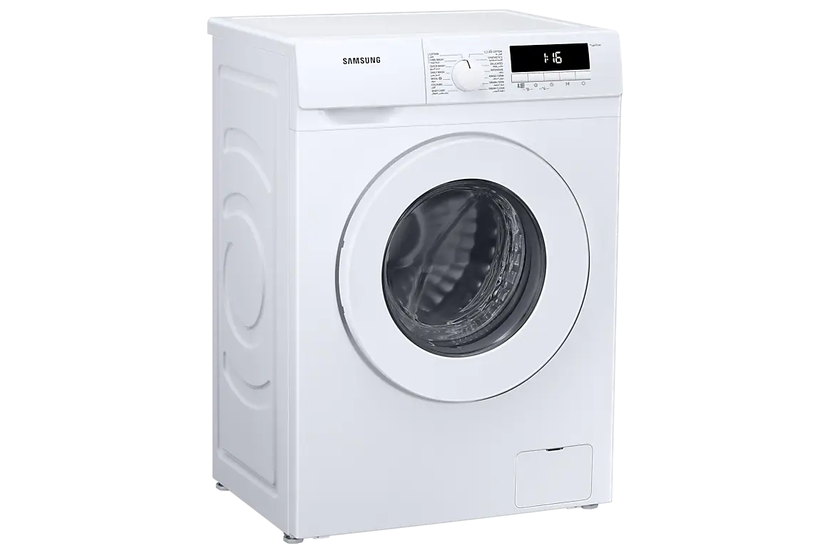 Samsung 7KG Front Load Washing Machine – White – WW70T3020WW/GU with Digital Inverter Technology, 1200 RPM Spin Speed, Quick Wash, Drum Clean & LED Display