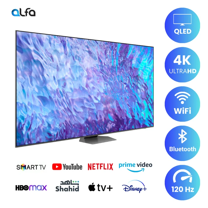 Samsung 98 inch Smart QLED TV - 4K, 98Q80C 2